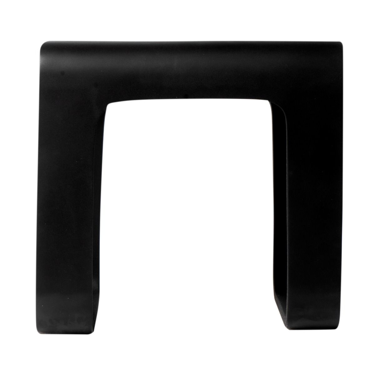 ALFI brand - Black Matte Solid Surface Resin Bathroom / Shower Stool - ABST99BM