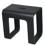 ALFI brand - Black Matte Solid Surface Resin Bathroom / Shower Stool - ABST99BM