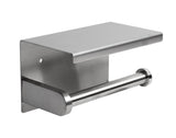 ALFI brand - Brushed Stainless Steel Toilet Paper Holder with Shelf - ABTP66-BSS