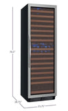 Allavino Wine Refrigerators Built in and Free Standing FlexCount Classic Series 172 Bottle Dual Zone Wine Refrigerator - Stainless Steel