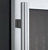 Allavino Wine Refrigerators Built in and Free Standing FlexCount Series 24" Wide Beverage Center - Black Cabinet with Stainless Steel Door