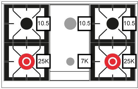 ILVE - 40" Pro Plus II Series Freestanding Dual Fuel Range - Double Oven - Viewing Window(s) - Griddle - Liquid Propane