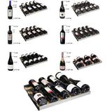 Allavino - 47" Wide FlexCount II Tru-Vino 344 Bottle Four-Zone Stainless Steel Side-by-Side Wine Refrigerator - BF 2X-VSWR172-2S20