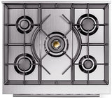 ILVE - 30" Pro Plus II Series Freestanding Dual Fuel Range - Viewing Window(s) - Liquid Propane