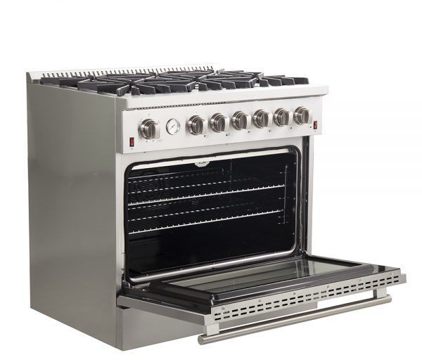 FORNO - Alta Qualita 36" Stainless Steel Pro Style Natural Gas Range