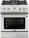 Capital Cooking - 30" Capital Culinarian Range - Manual Clean - 25K BTU - 4 Open Burners, 1 8K BTU Small Pan Burner - MCOR304