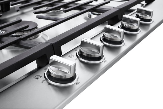 LG - 36" Gas Cooktop, 20K BTU, EsayClean Cooktop - Gas Cooktops - CBGJ3623S