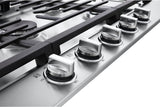 LG - 36" Gas Cooktop, 20K BTU, EsayClean Cooktop - Gas Cooktops - CBGJ3623S