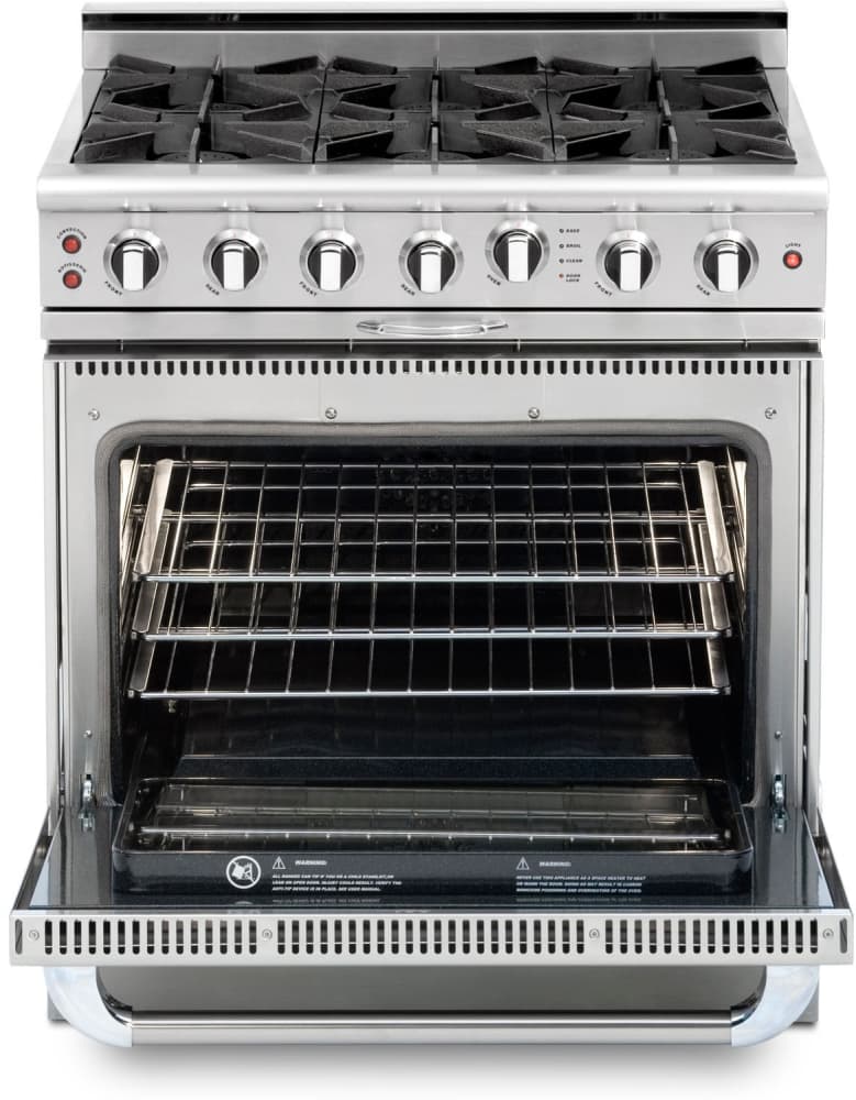 Capital Cooking - 36" Capital Culinarian Range - Self Clean - 25K BTU - 4 Open Burners + 12"Griddle, 1 8K BTU Small Pan Burner - CGSR362G2