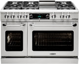 Capital Cooking - 36" Capital Connoisseurian Dual Fuel Range - Self Clean - 19K BTU - 6 Sealed Burners w/ 12" Griddle - CSB484G2