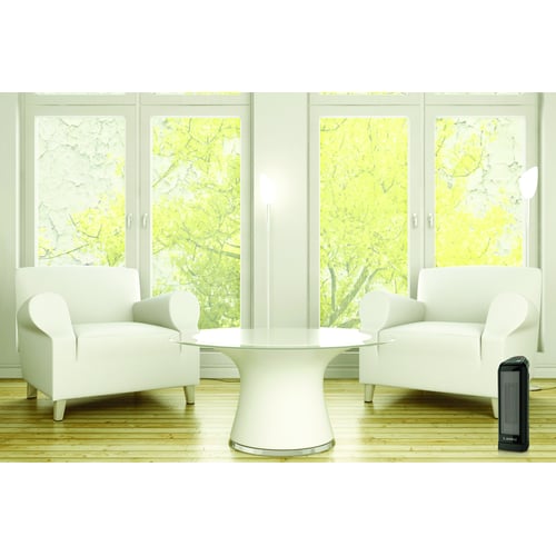 Lasko - Compact Ceramic Tower Heater with Remote - Black - CT16560