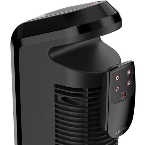 Lasko - Compact Ceramic Tower Heater with Remote - Black - CT16560