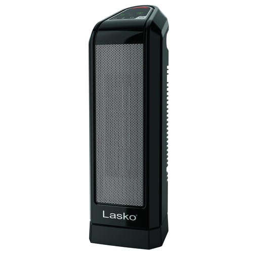 Lasko - Compact Ceramic Tower Heater with Remote - Black - CT16560
