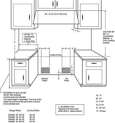 Capital Cooking - 48" Capital Precision Range - Self Clean - 19K BTU - 6 Sealed Burners w/ 12" BBQ - GSCR486B