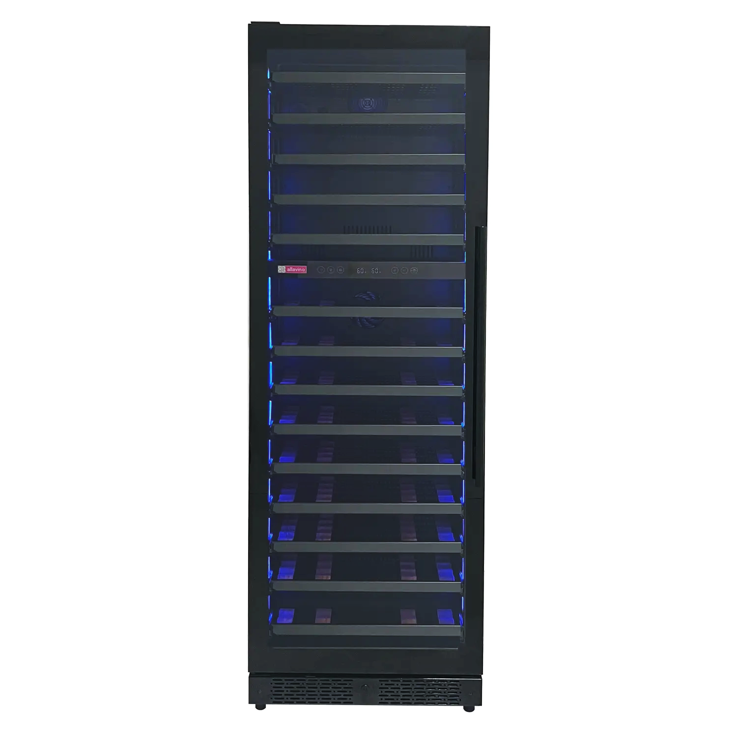 Allavino - Reserva Series 67 Bottle 71" Tall Dual Zone Black Shallow Wine Refrigerator Console