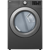 LG - 7.4 CF Ultra Large Capacity Electric Dryer with Sensor Dry, NFC Tag On - DLE3470M