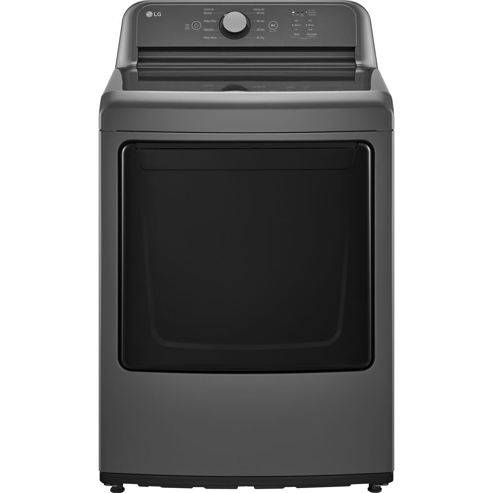 LG - 7.3 CF Electric Dryer, Sensor Dry, NeverRust Stainless Steel Drum - DLE6100M