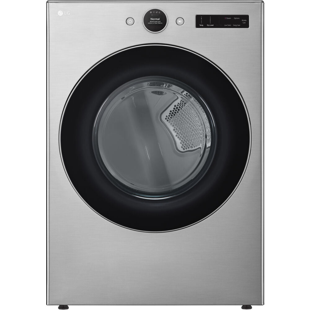 LG - 7.4 CF Ultra Large Capacity Gas Dryer w/ Sensor Dry, TurboSteam, Wi-Fi - DLGX5501V