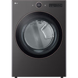 LG - 7.4 CF Ultra Large Capacity Gas Dryer w/ Sensor Dry, TurboSteam, Wi-Fi - DLGX6501B