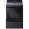LG - 7.3 CF Gas Dryer, LCD Digital Dial Control, Wi-Fi, Easy Load, Steam - DLGX8601BE