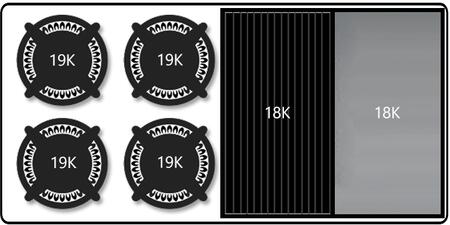 Capital Cooking - 48" Capital Precision Rangetop - 19K BTU - 4 Sealed Burners w/ 12" BBQ & 12" Griddle - GRT484BG