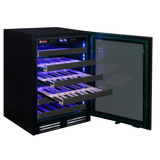 Allavino - Reserva Series 50 Bottle Single Zone Built-in Luxury Wine Refrigerator with Black Stainless Steel Door