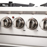 FORNO - 30-Inch Capriasca Dual Fuel Range with 240v Electric Oven - 5 Burners, Convection Oven and 100,000 BTUs