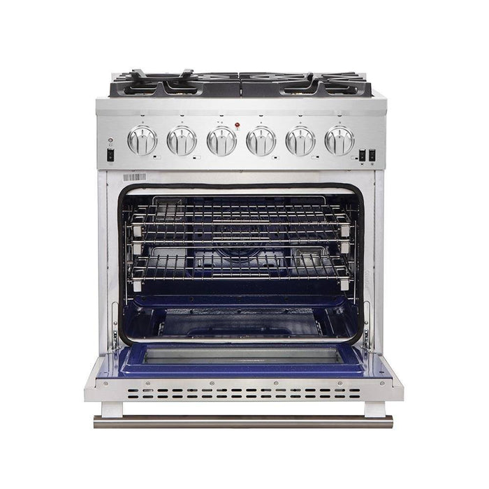 FORNO - 30-Inch Capriasca Gas Range with 5 Burners, Convection Oven and 100,000 BTUs