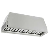 FORNO - Frassanito 36-Inch Recessed Range Hood Insert with 450 CFM Motor in Stainless Steel