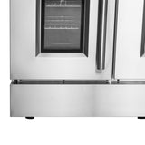 FORNO - 48-Inch Galiano Dual Fuel Range with 8 Gas Burners, 107,000 BTUs, & French Door Electric Oven in Stainless Steel