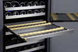 Allavino - 47" Wide FlexCount II Tru-Vino 344 Bottle Four-Zone Stainless Steel Side-by-Side Wine Refrigerator - BF 2X-VSWR172-2S20