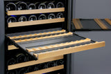 Allavino - 47" Wide FlexCount II Tru-Vino 349 Bottle Three Zone Side-by-Side Wine Refrigerator - BF 3Z-VSWR7772-B20