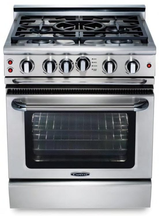 Capital Cooking - 30" Capital Precision Range - Self Clean - 19K BTU - 4 Sealed Burners - GSCR304