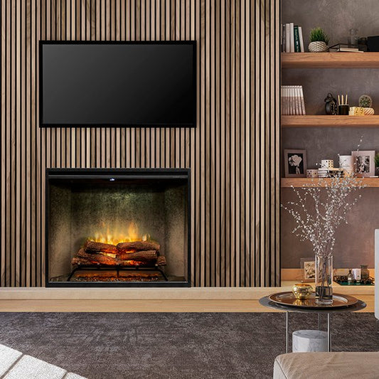 Dimplex - 36" Revillusion® Built-In Firebox, Weathered Concrete - RBF36PWCG
