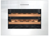 Liebherr - 24 Inch Built-in Wine Cooler with Push-to-Open - Black/White