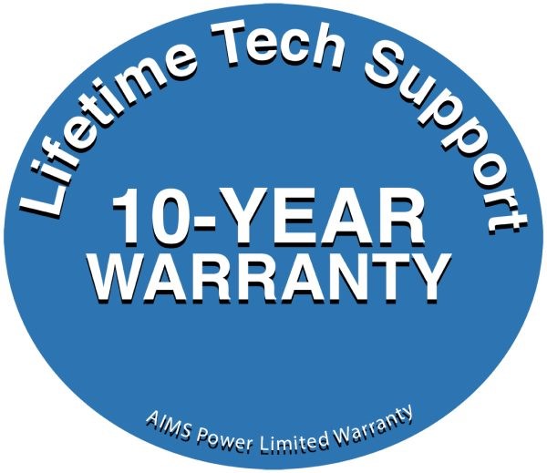 Aims Power - KIT Hybrid Pure Sine Inverter Charger, Battery Bank & Solar Panels 9.6 kW Inverter Output | 28,800 Watt Hour Battery Bank | 9900 Watt Solar Panels