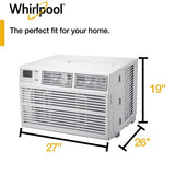 Whirlpool Energy Star 24,000 BTU 230V Window-Mounted Air Conditioner with Remote Control | WHAW242BW