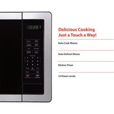 Magic Chef - 1.1 Cu Ft Countertop 1000 Watt Digital TouchMicrowaves - MC110MST