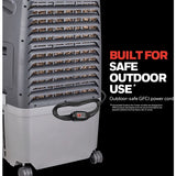 Honeywell 525 CFM Indoor/Outdoor Evaporative Air Cooler (Swamp Cooler) with Remote Control in Gray