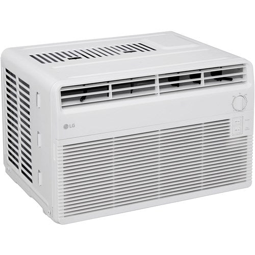 LG - 5,000 BTU Window Air Conditioner, Flat Panel, R32 - White