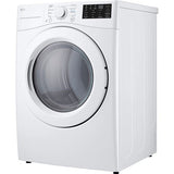 LG - 7.4 CF Ultra Large Capacity Gas Dryer with Sensor Dry, NFC Tag On - DLG3471W