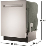 Sharp - 24" Smart Top Ctrl Dishwasher, 45 dBA, 3rd Rack - SDW6888JS