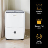Whirlpool - 50 Pint Dehumidifier, White, E-Star, R32 - WHAD501DW