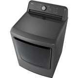 LG - 7.3 CF Electric Dryer, Sensor Dry, NeverRust Stainless Steel Drum - DLE6100M