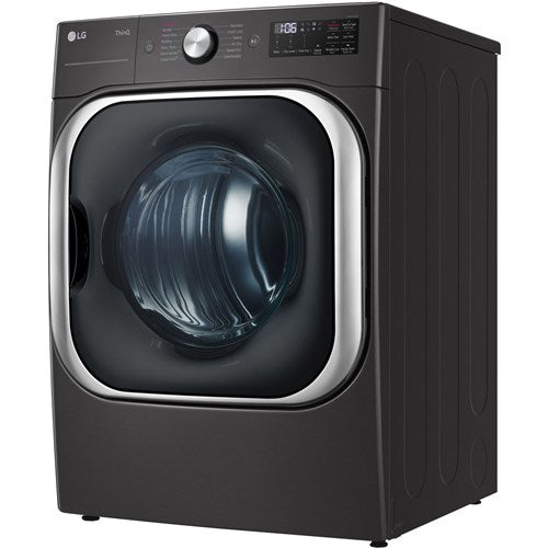 LG - 9.0 CF Mega Capacity Gas Dryer with Sensor Dry, Turbo Steam - DLGX8901B