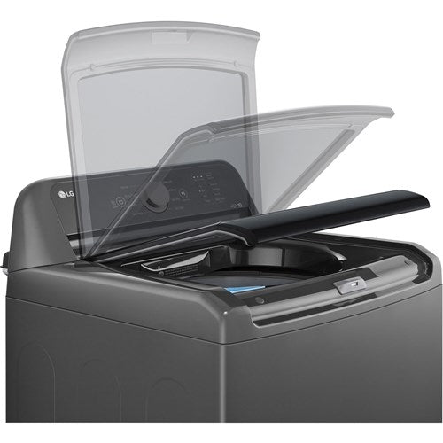 LG - 4.1 CF Ultra Large Capacity Top Load Washer, Agitator - WT6105CM