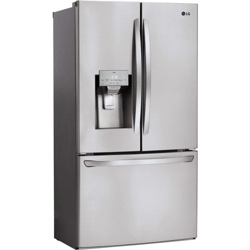 LG - 28 CF French Door, Ice and Water with Single Ice - LRFS28XBS