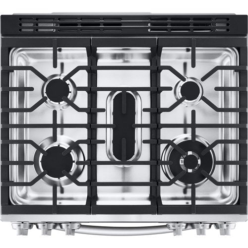 LG - 6.3 CF Dual Fuel Slide-In Range, ProBake Convection InstaView, Air FryDual Fuel Slide-in - LSDL6336F