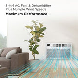 TCL - 10,000 BTU Smart Through-the-Wall AC 115V - White - H10T9E1-A