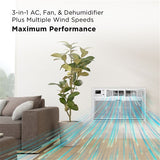 TCL - 10,000 BTU Smart Through-the-Wall AC 230V - White - H10T9EX1-A